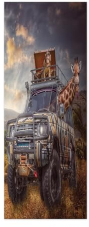 FYRHLH Türtapete selbstklebend TürPoster 3D Auto-Tiere Türtapete Selbstklebend Fototapete Türfolie Poster Tapete Abnehmbar Wandtapete für Wohnzimmer Küche Schlafzimmer B90 x H200cm