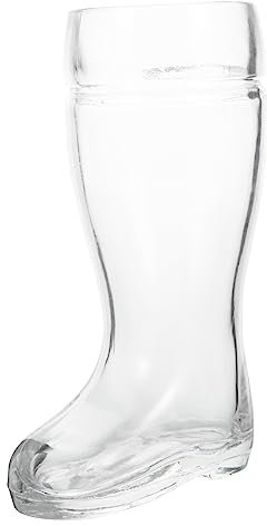 Ciieeo Hitzebeständiges Retro Glas Becher in Stiefelform Kreatives Bar Trinkglas Für Whisky Bier Cocktails Für Pub Ktv Party Hotel Dekoration Mit Stabilem Boden Und Komfortabler Mundöffnu