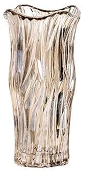 KNUFENG Florero De Cristal, Florero De Cristal Transparente Fashiona, Florero De Decoración Artística para Rosas, Lirios, Tulipanes, Orquídeas, Cuentas De Jade, Juego De 2(Color:C)
