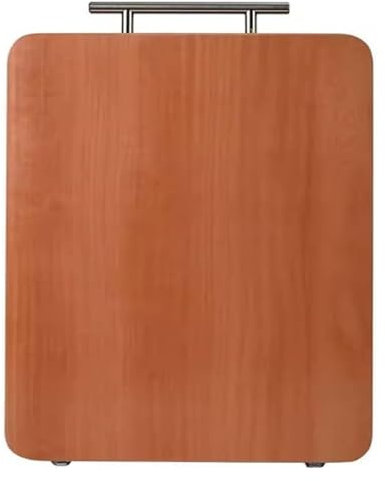 Schneidebrett Holz-Schneidebrett-Set mit Halter, wendbarer Hackblock for Fleisch, Käse, Obst und Gemüse, Küchen-Aufschnittbrett mit Griffen(60cm)