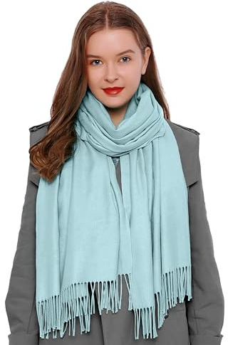 DonDon Schal Damen Winter Wollschal Winterschal warm weich 185 x 65 cm