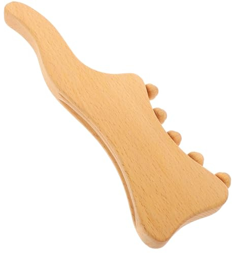 Gua Sha Holzmassagegerät aus Buchenholz Tragbar für Zuhause | Leichtes Massagebrett, Manuelle Anwendung, Kompakt für Rücken und Nacken