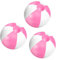 Pallone da Spiaggia Gonfiabile, 3 Pezzi Palloni da Spiaggia, Palla Gonfiabile Spiaggia, Palla Gonfiabile Piscina, Giocattoli da Spiaggia per Feste in Piscina in Spiaggia Estiva