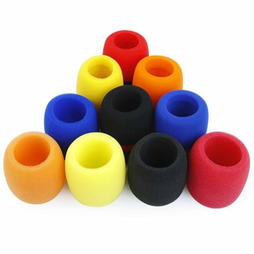8 Pack Foam Mic Cover, Colorful Handheld Microphone Windscreen, Blocks Out Plosives Microphone Pop Foam Mic Filter, Microphone Foam Cover for KTV Stage Device Performance
