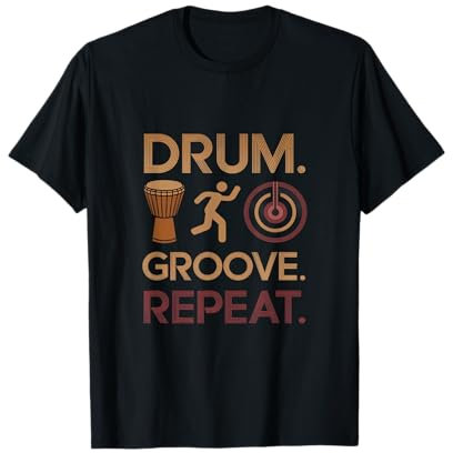 Drum Groove Repeat Djembe T-Shirt