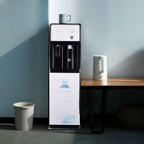 Dispensador de Agua de Carga Inferior con calefacción y refrigeración: Agua Caliente o fría instantánea for Botellas de 3 o 5 galones, Seguro for niños y diseño antiescaldaduras.