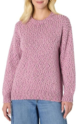 Amazon Essentials Mujer Jersey Oversize Pesado con Cuello Redondo Multicolor