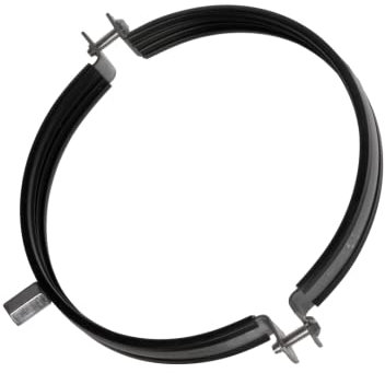 Ø 160mm Morsetto per Tubi - Fascette Metalliche Stringitubo - Morsetti per Condotti di Ventilazione - Collare di Staffaggio con Guarnizione di Gomma