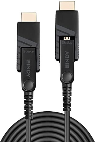 LINDY - Fibra óptica híbrida micro HDMI (20 m)