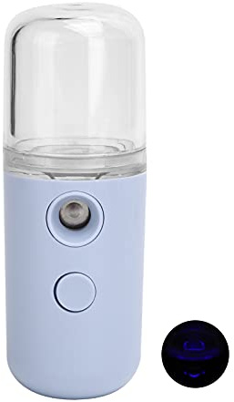 Nebulizador Nebulizador De Nebulización Facial Portátil Vapor Nebulizador Facial Humectante Profundo Mini Humidificador Para Viajes De Negocios En Casa, Medidor De Agua En Aerosol(Lavanda)