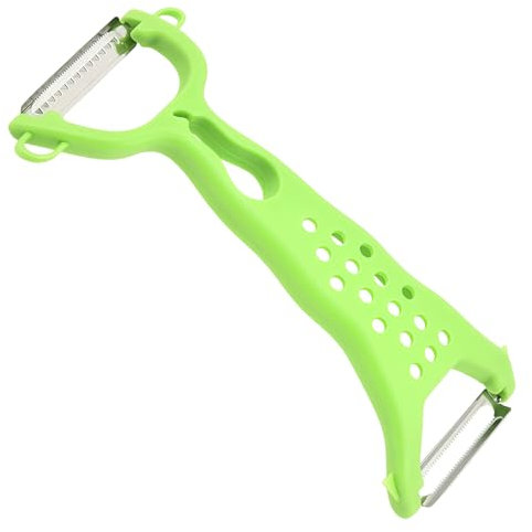 maison culte maisonculte VeggieGlide- Râpe légumes double face Éplucheur Multifonctionnel en Acier Inoxydable - Julienne Cutter de Fruits et Légumes avec Poignée Ergonomique