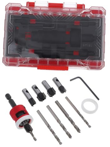 Zerodeko Brocas Avellanadoras Para Carpintería Herramientas De Profundidad Kit De Taladro