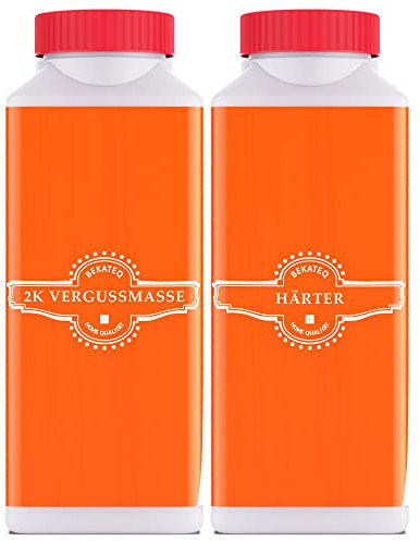 2K Vergussmasse Elektronik 1000g Weiss | Elektrovergussmasse für Elektronik, geprüfte Isolierung bis 1000 V I Vergießen von Muffen, Abzweigdosen, Platinen - BEKATEQ BK-250EP