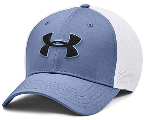 Under Armour Rival Fleece Big Logo HD, sportlicher Kapuzenpullover mit loser Passform, bequemes und warmes Sweatshirt für Männer Herren, Mod Gray Light Heather / Black, 2XL