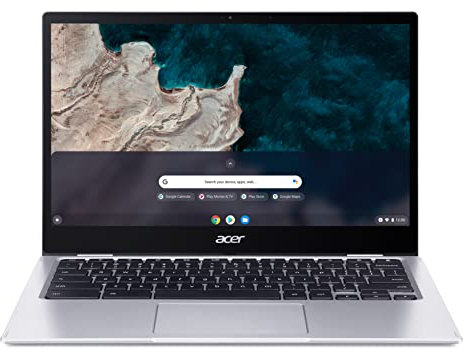 Acer Chromebook Spin 513 NX.AS6EG.002 Wyświetlacz 13, Laptop 2W 1, 4GB RAM, 64GB eMMC, Chrome OS, Srebrny