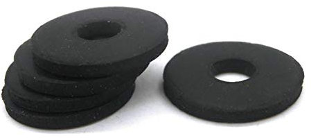 Jinchao-O-Ring-Dichtscheibe 10 stücke Flache Dichtung Gummi schwarz o Type dichtringe nbr einfache Scheibe, für das druckmesser wasserdicht id5 / 6mm, Hochwertiger Gummi