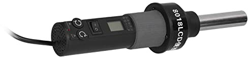 Heat Gun, Heat Guns, 450W Portable Electronic Heat Guns 0-600℃ Accuracy LCD Display Multi Function Electrical Heat Tool Hot Air Gun Heatgun for Mount Welding and Rework Parts