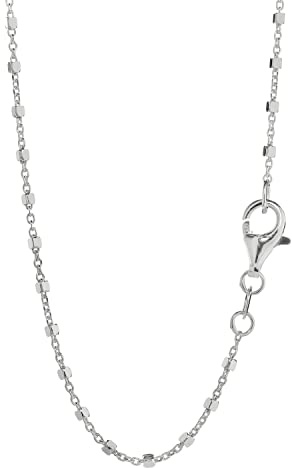 NKlaus Halskette 1,2mm breite 925 Silber Ankerkette Fantasie Damen Collier Kette