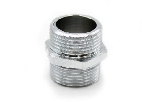 DOJA Barcelona | Machon Laton Cromado | Macho | 1/2 | PACK 4 | Reductor Tuberia | Machon Roscado para Aire, Agua, Gas, Combustible, Aceite | Machon Reducido de Agua para Grifo para Circulación Tubo
