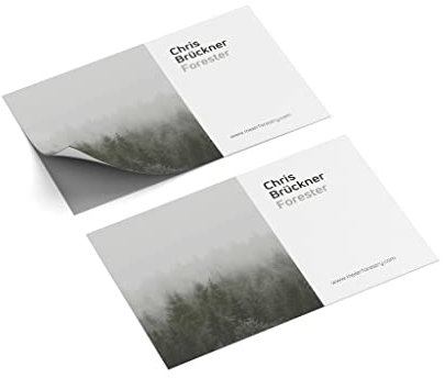 Aufkleber personalisieren | DIN A7 | mit Foto + Text | Wald | Menge wählbar | Klebeetiketten | Haftpapier | Firma Logo | Forstbetrieb | Blumen (100 Stück)