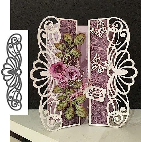 Spitzenbordüre Stanzformen für Kartenherstellung, Stanzformen Stanzschablonen für DIY Scrapbooking Fotoalbum Dekorative Prägepapier Stanzformen für Kartenherstellung Vorlagen…