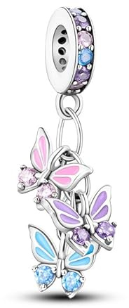 TINSLO Charm Anhänger Damen 925 Sterling Silber für Armband Charms Beads passend für Pandora Armband und Halskette, Kompatibel mit Europäischen Armbänder für Frauen Mädchen B1