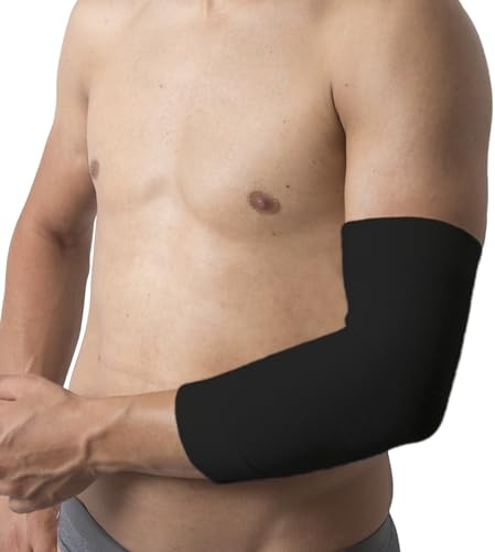 Beman - 554 Codera de lana merino térmica, banda codo para tendinitis, epicondilitis, banda de compresión, codo, calentador de codo, unisex (negro, 4 circunferencia del codo 37-42 cm)
