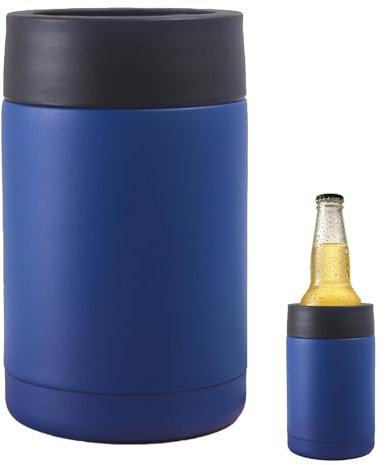 Refroidisseur de canettes de bière | Refroidisseur de bière de 12 oz | Refroidisseur de canette de bière en acier inoxydable à double paroi | Bouteille bière polyvalente et refroidisseur de canettes