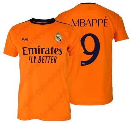Real Madrid Camiseta Segunda Equipación Temporada 2024-2025 - Mbappe 9 - Réplica Oficial Adulto