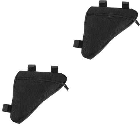 Sosoport 2stücke Bike Frame Pouch Wasserdichter Fahrradtaschen-Organizer Für Mountainbikes Praktische Tasche Mit Riemen Zur Sicheren Befestigung Schützt Ihr Zubehör Vor Stößen Und