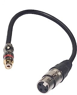 UPKOCH 0.3m Rca Female Zu Xlr Female Adapterkabel Professionelles Audio Verbindungskabel Für Mikrofon Lautsprecher Und Hochwertige Konstruktion Optimiert Für Klangqualität