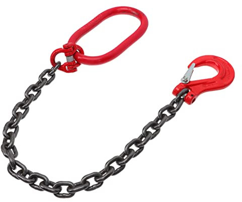 ULTECHNOVO Single Leg Lifting Chain Sling with Manganese Steel Hook 1.25m Length Waterproof Odorless for Confidence