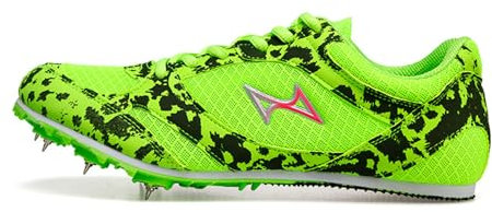 Kraftpaid Zapatillas Correr Ligeras y Antideslizantes,Zapatillas Correr con Clavos,Zapatillas Unisex Correr Profesionales,Resistente al Desgaste,para Pista,Antideslizantes,Atletismo Velocidad