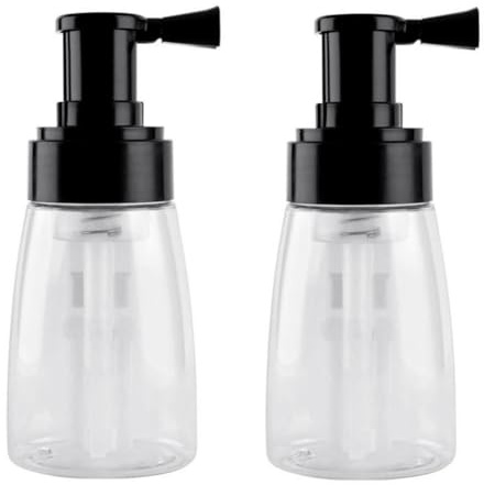 Blmirror 180 ml svart frisörsprayflaska, bärbar pulverflaska, pulverdispenser, plastsprayflaska