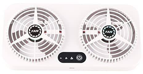 TKSE Ventilador de Coche Profesional 3 Velocidades Circulación Silenciosa Refrigeración USB Extractor de Coche para el Hogar del Coche