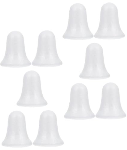HOLIDYOYO 10pezzi Campane Polistirolo Per Decorazioni Natalizie Per Campane Vuote Per Per e Decorazioni Festive