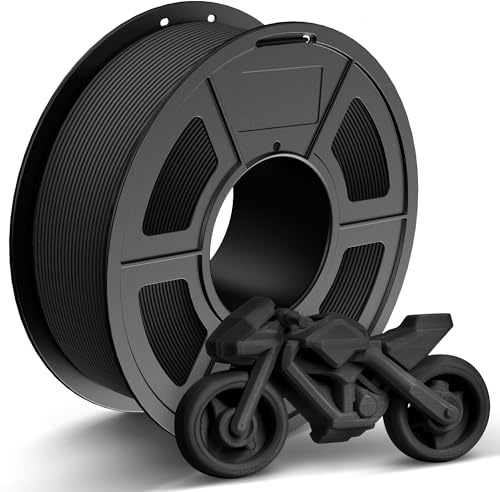 TECBEARS Rapid Matte PETG Filament 1.75mm Black 1KG, High Speed 50-600mm/s 3D Printer Filament, High Toughness Matte PETG, Dimensional Accuracy +/- 0.02 mm for Most FDM Printers(1KG/Spool, 2.2 lbs)