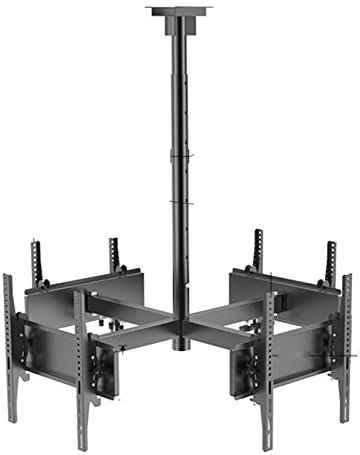 JDJXYNSRT Soporte de TV Ajustable de 4 Lados - Soporte de Techo para TV, Compatible con televisores LCD LED 4K de 32 a 50 Pulgadas, Pantalla Plana, 400 x 400 mm.