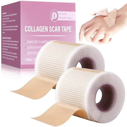 2Pcs Pansement Silicone Cicatrice, Silicone Scar Sheets（4 * 150cm), Feuilles De Cicatrices En Silicone, Convient à tous les types de cicatrices, RéUtilisables, Étanche, Respirant, Doux pour la peau