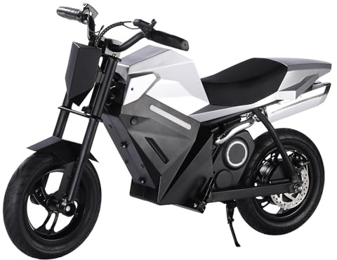 PAONAGO Elektro-Dirtbike für Kinder 350W Motor, 3 Geschwindigkeitsstufen (8/13/16 km/h), 14 km Reichweite, 12,5 Zoll Luftreifen, Offroad-Motorrad ab 8 Jahren