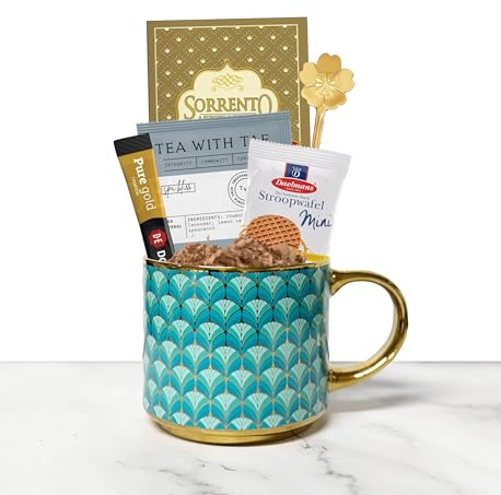 Coffee and Chocolate Indulgence Sets (Hug In A Mug - Turquoise)