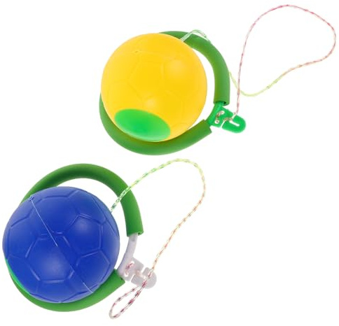 Uonlytech 2 Piezas Pelota Que Rebota para Deportes al Aire Pelota de Saltar para Fitness Aros de Tobillo para Actividades al Aire Adultos