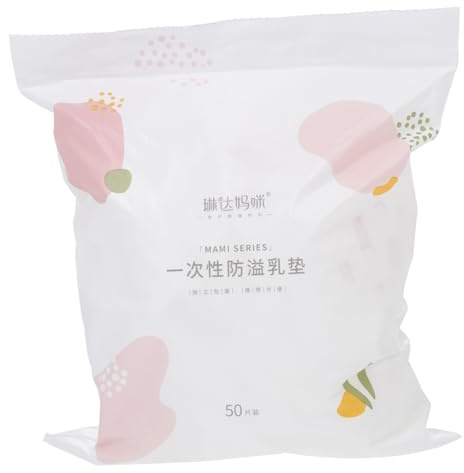 SUPVOX 50pcs Disposable Breast Pads Nursing Pad Set White Non-Woven Fabric Comfortable Skin-Friendly for Maternity Breastfeeding Mothers