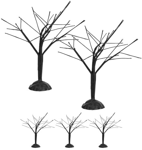 Gadpiparty 5 pezzi di albero diorama: pianta da giardino in miniatura da 13 cm/5 - modello di albero deciduo - piccolo modello di scenario per progetti di artigianato, decorazioni per torte,