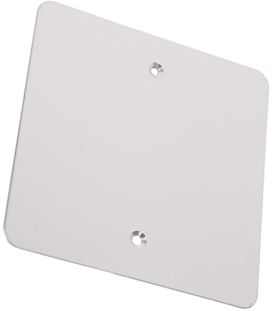 HAKIDZEL Placa de Cubierta Ciega para Tomacorriente Tipo 120 de Acero Inoxidable 304, Tapa Metálica Cuadrada para Pared y Techo, Cubierta Decorativa de Color Claro, 1 Pieza, Adecuado