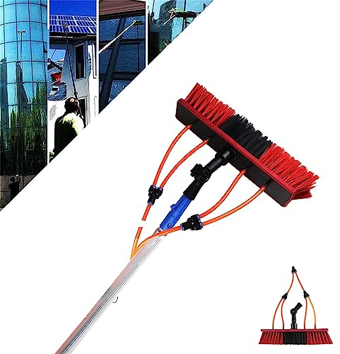 Teles - Kit di spazzole di pulizia ad acqua per pannelli solari e spazzola di lavaggio da 55 cm per pulizia di pannelli solari e fotovoltaici Truc Spazzolone Spazzola Vetri