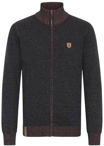 Indicode IDAndy Herren Zip-Jacke Pullover Zipper Grobstrick
