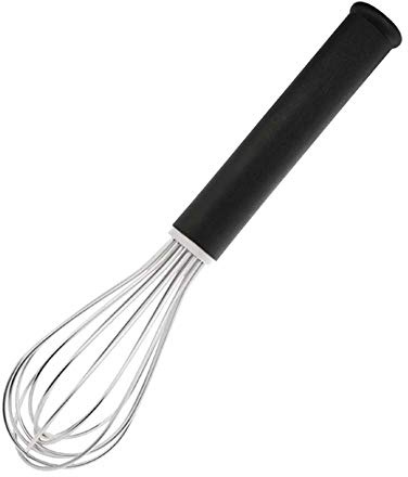Vogue Heavy Duty Whisk 10 - Utensil for Blending, Cooking, Baking, Mixing DA042 | Watertight vinyl handle reduces hand fatigue, providing optimal control when blending thick sauces and batters.