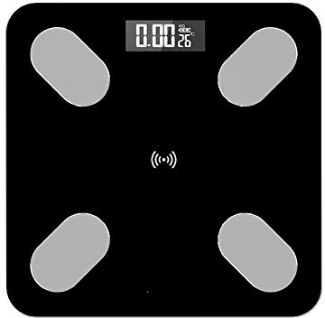 balance cuisine balance pese personne connectée bluetooth balance haute précision de cuisine balance connectée graisse corporelle balance connectée-Noir