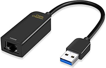 Adaptador USB a Ethernet 3.0 para conmutador,1G de Alta Velocidad de Red USB Dongle Gigabit Ethernet LAN Network Converter, CableCreation RJ45 a USB A Conexión a Internet con Cable para MacBook, Caja
